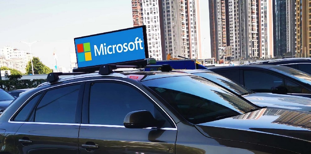 Taxi Roof Advertising dTaxi960 Double Side Top Sign